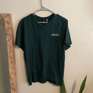 Adidas short sleeve, green, L
